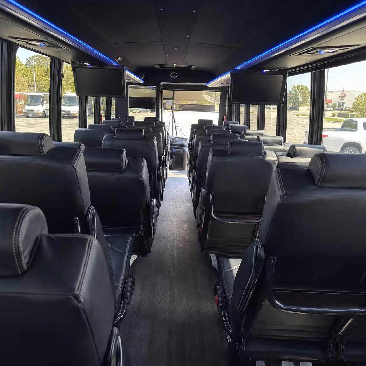 25 passenger minibus interior