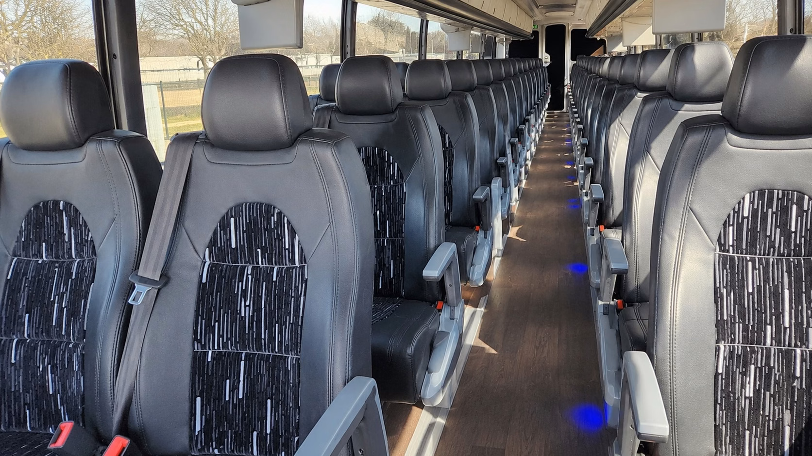 palm bay charter bus interior