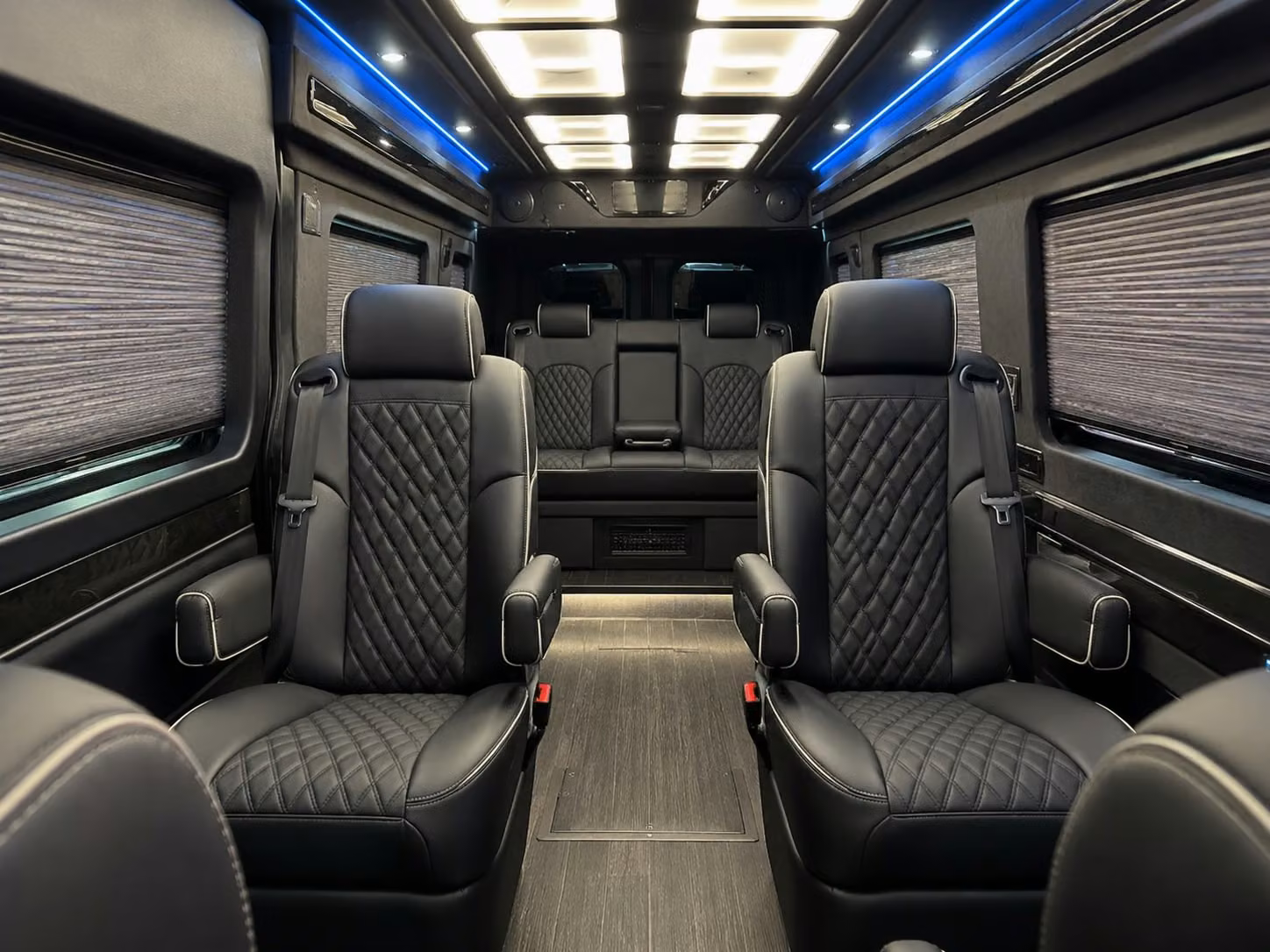 sprinter van with driver inside